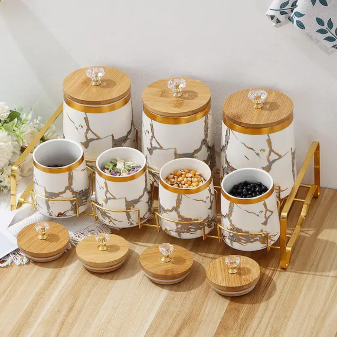 Multipurpose 7 piece canister set