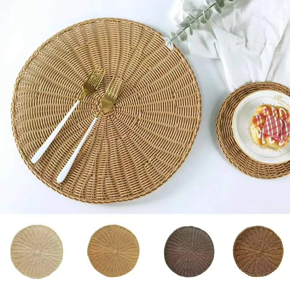 6Pcs rattan table mats