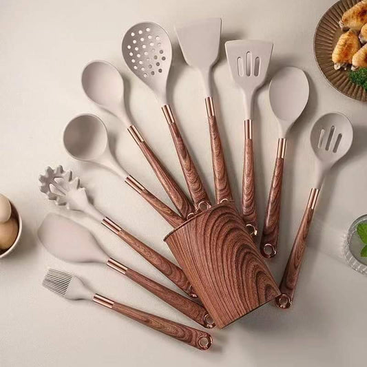 10pcs Silicone Spoons Set