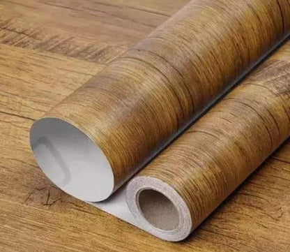 Wooden profile self adhesive mat