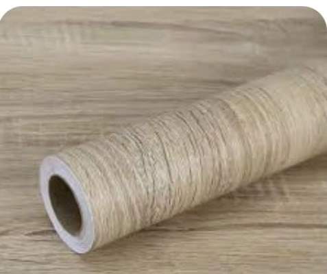 Wooden profile self adhesive mat