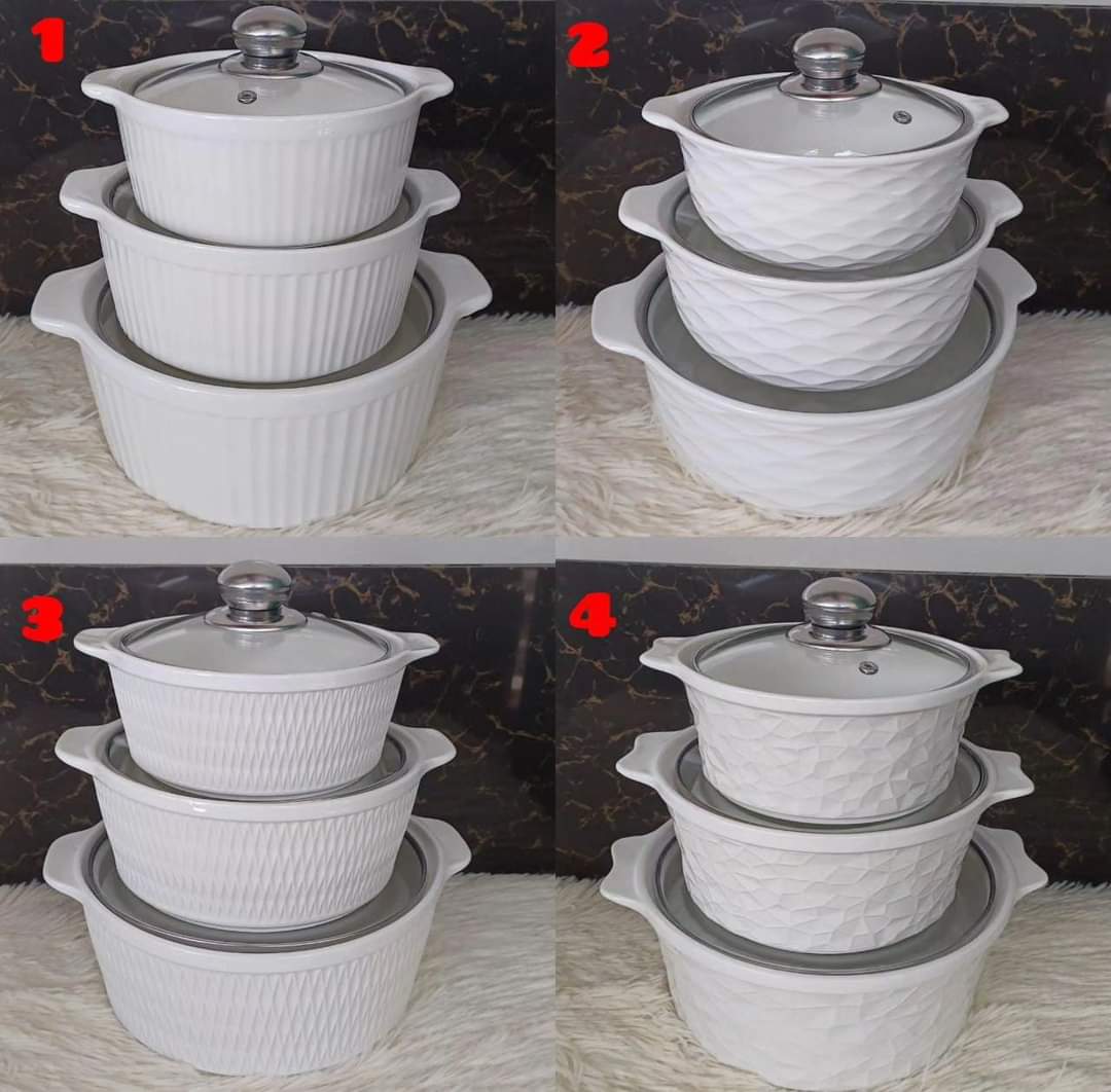 3 in1 Ceramic Serving dishes