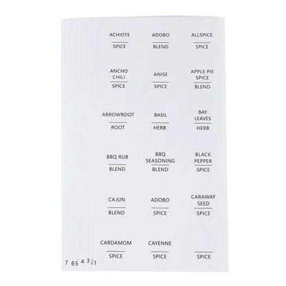 8 Sheet Pantry Stickers