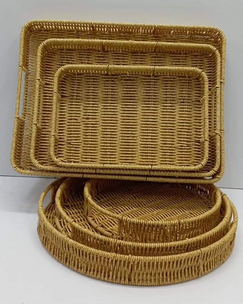 Rattan trays