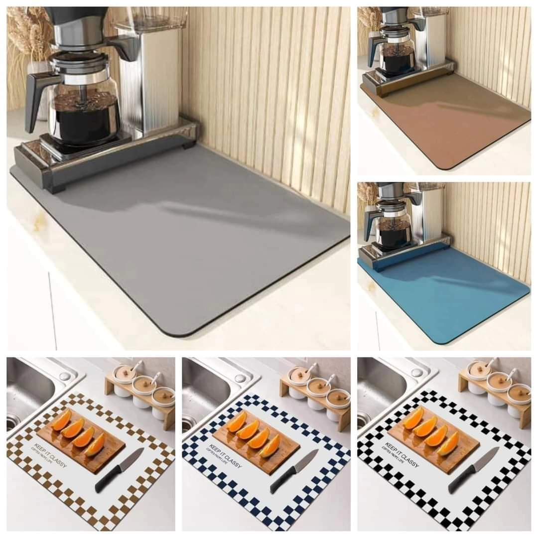 Dish drying mat