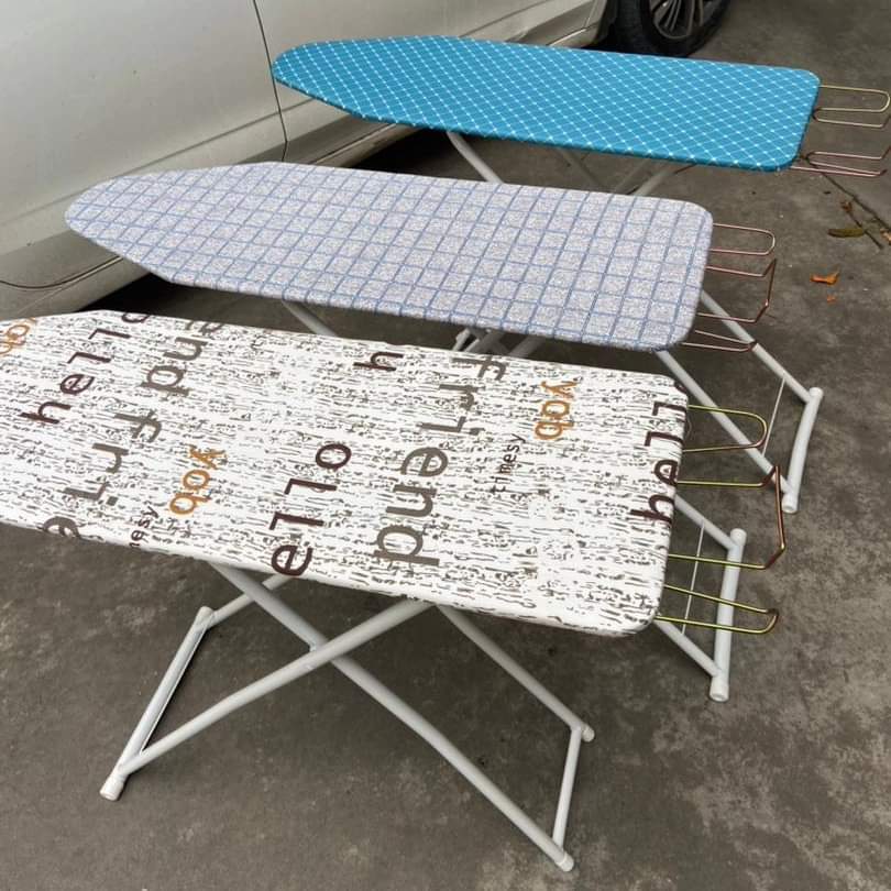 Metallic ironing board