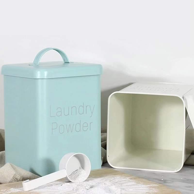 Laundry powder tin