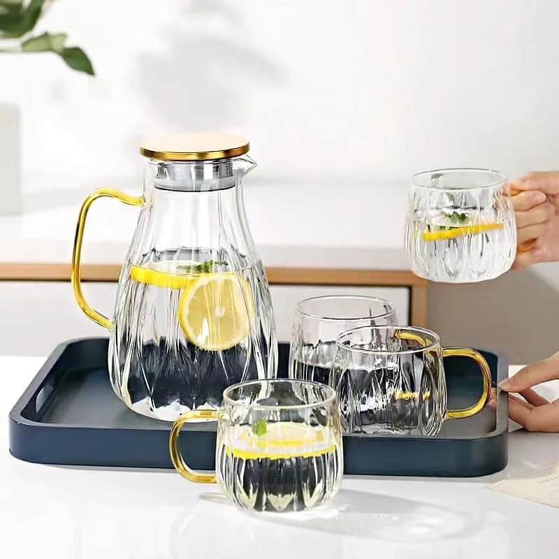 6 Pc glass jar set