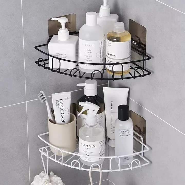 Triangle bathroom organizer