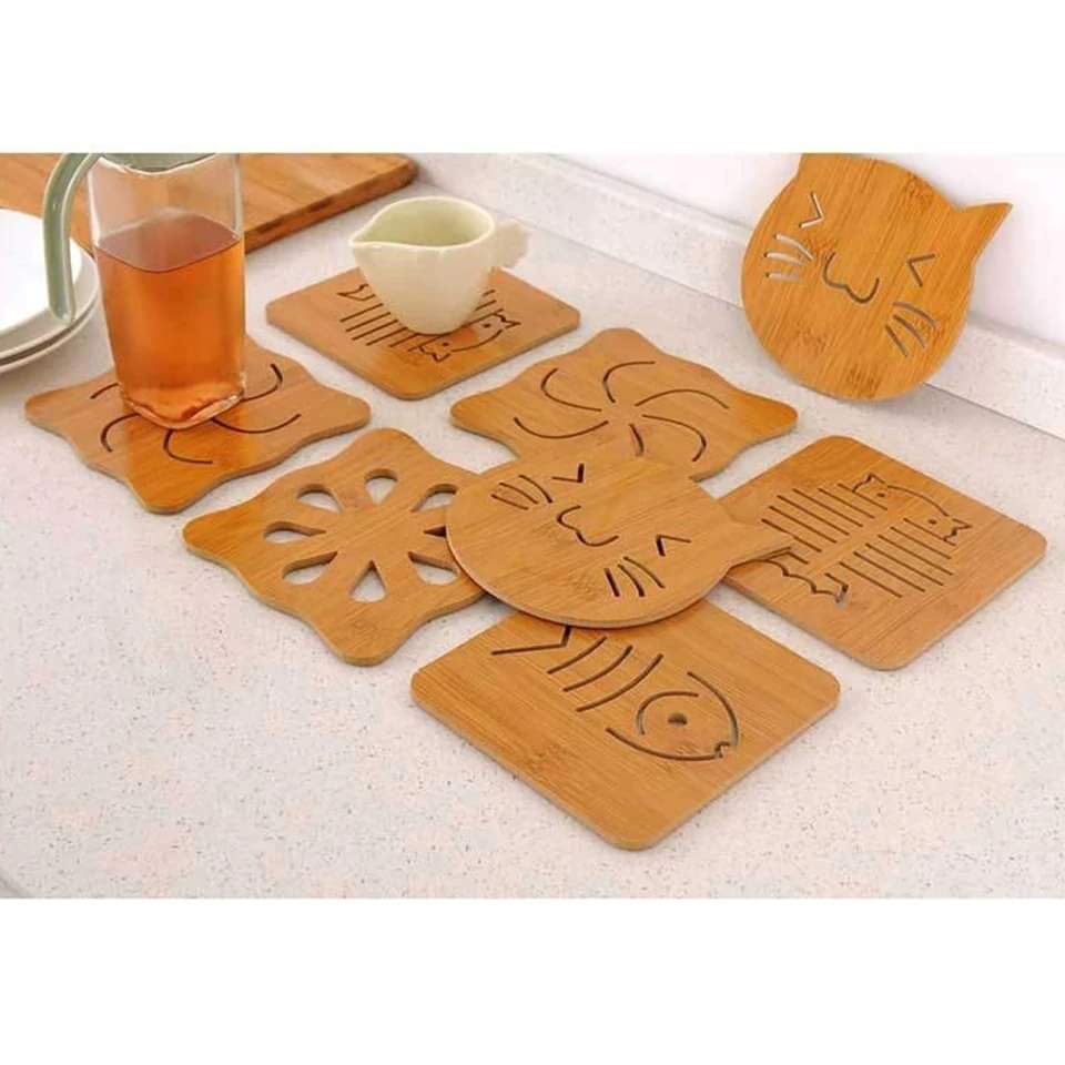 Bamboo coasters