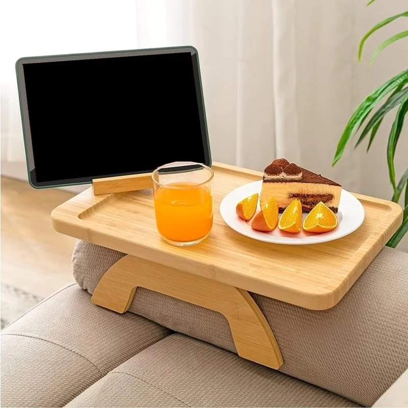 Bamboo sofa tray