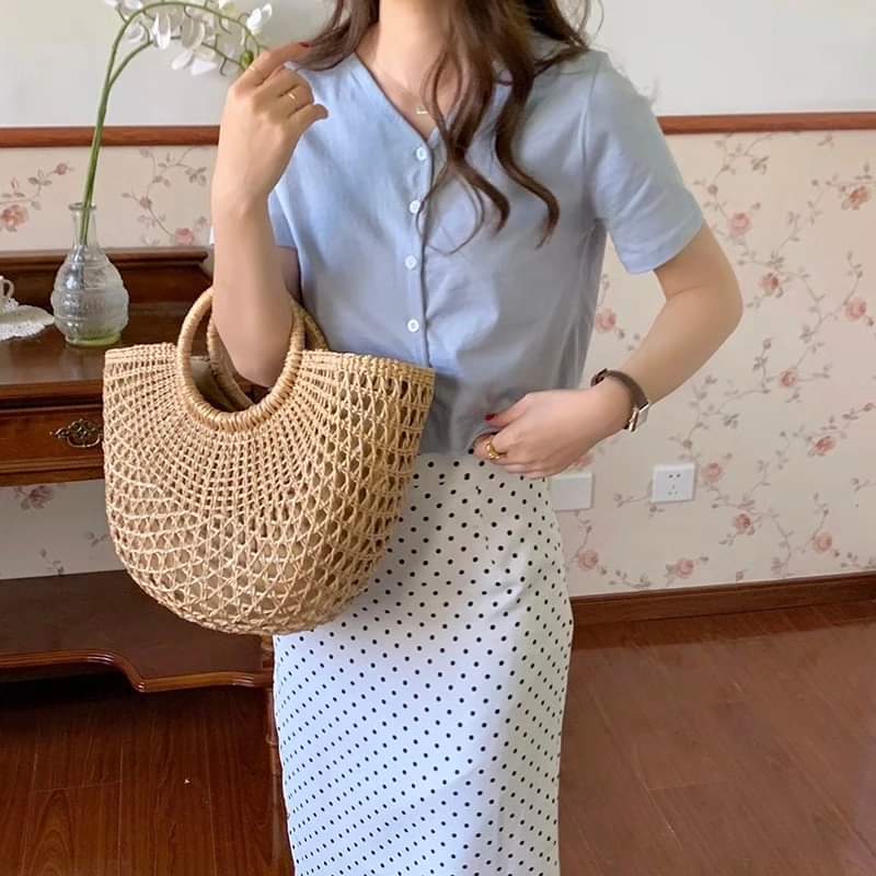 Vintage straw bag