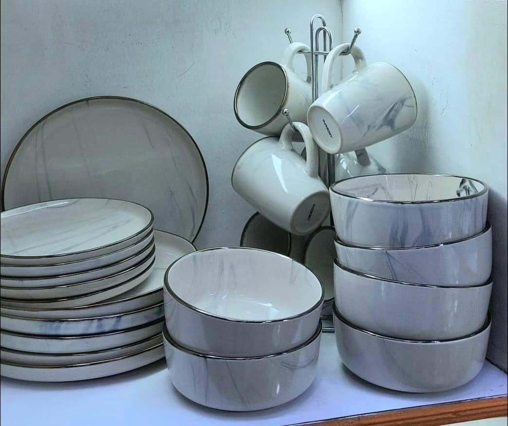 24pc ceramic dinner set