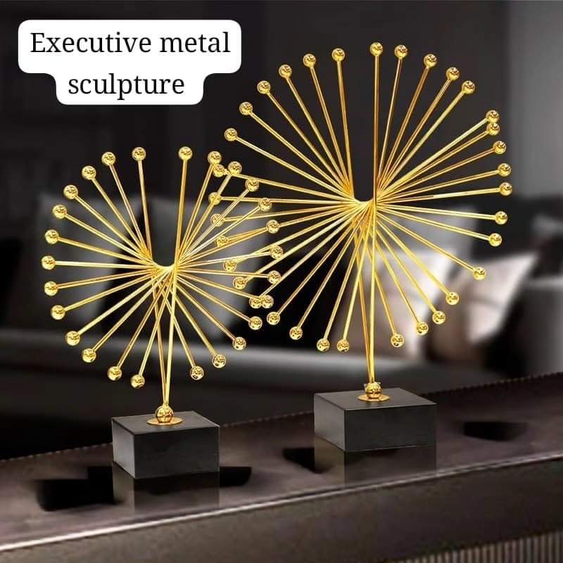 Metal abstract spiked Sculpture