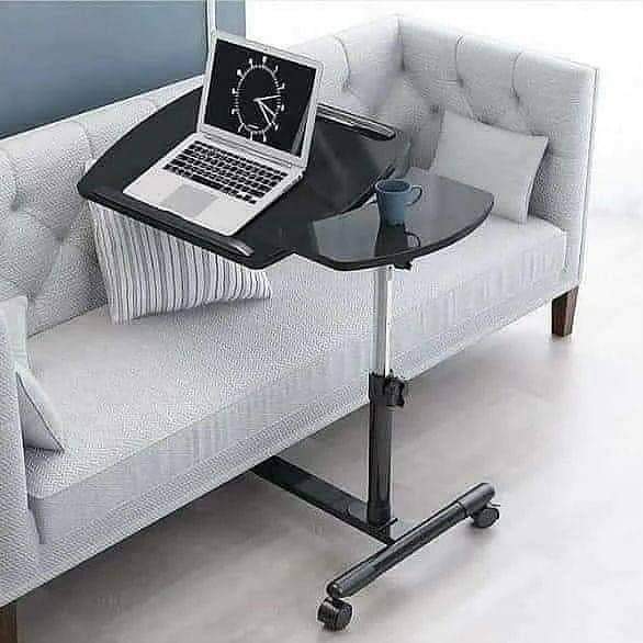 Movable adjustable laptop stand