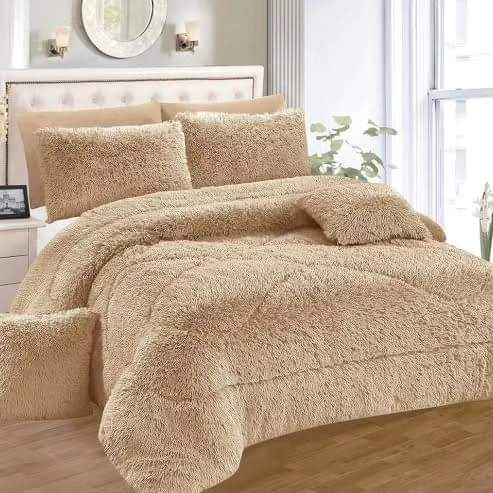 Velvet plush Fluffy Duvet set