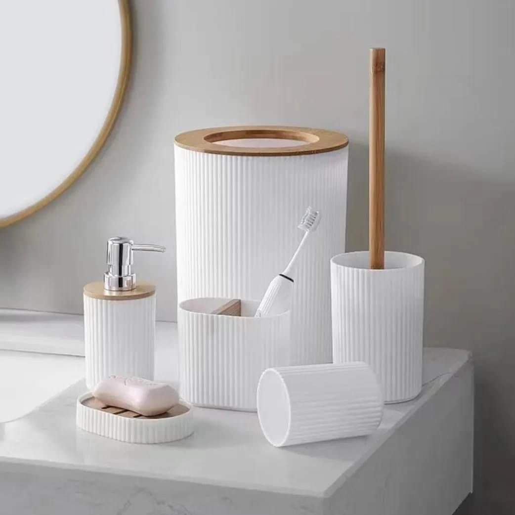 6 in 1 bathroom accessories set