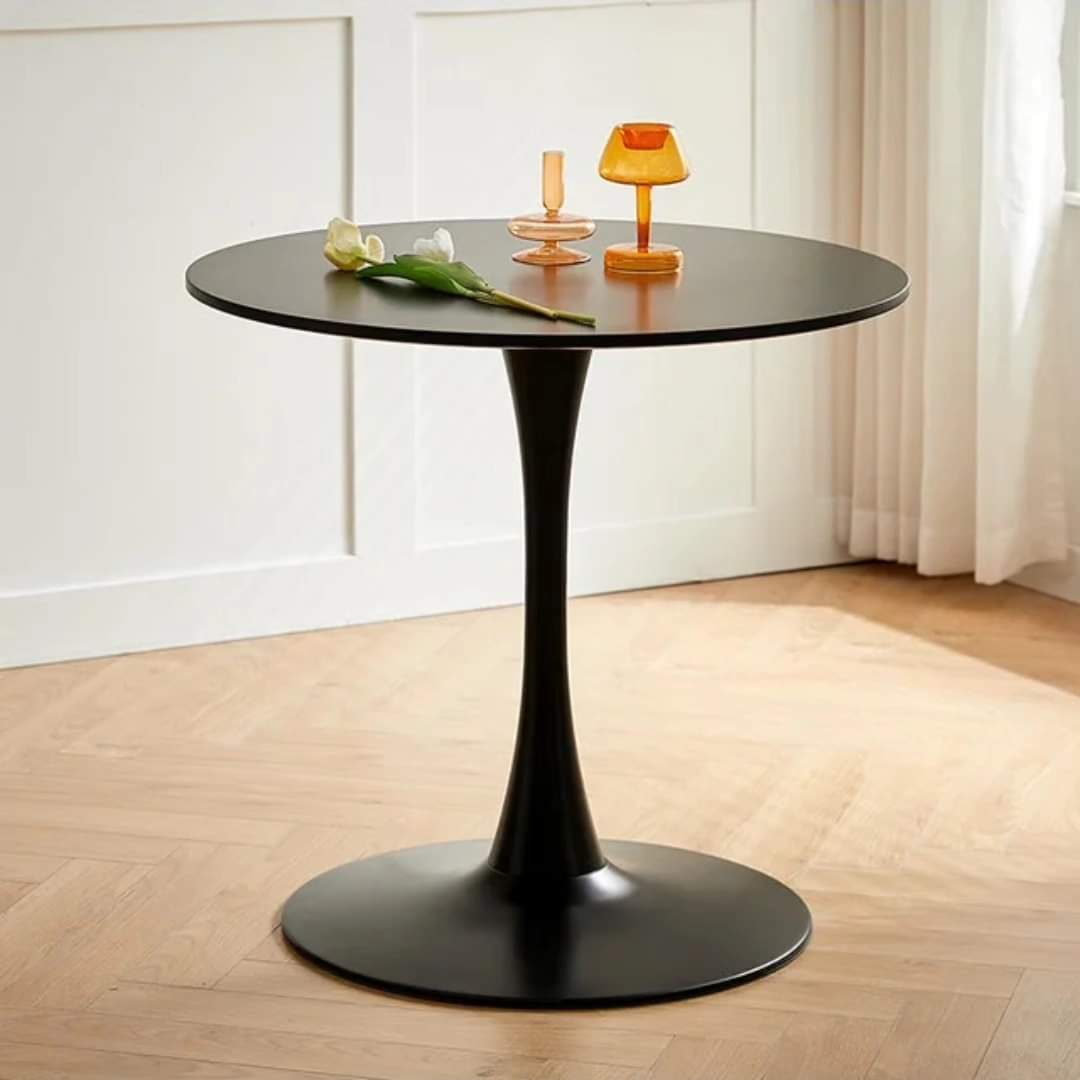 Round Wooden Top Cocktail Table