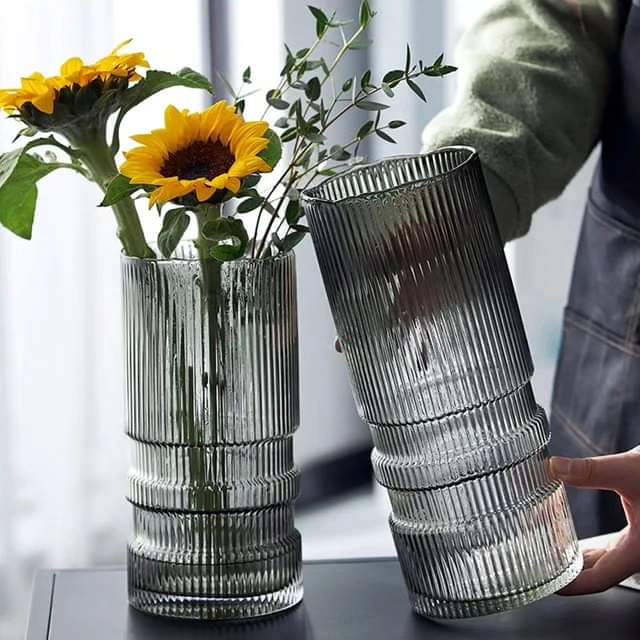 Modern creative dark glass vase /Decore