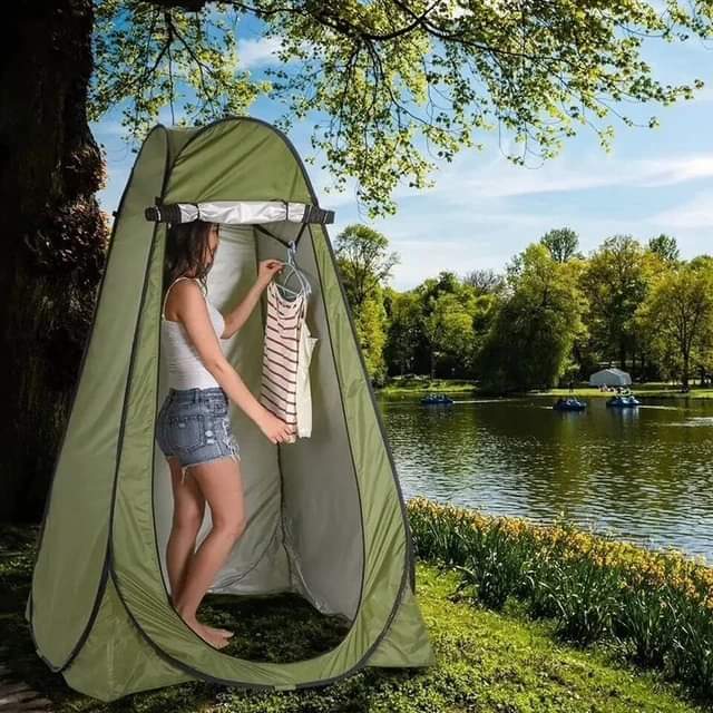 Camping shower tent