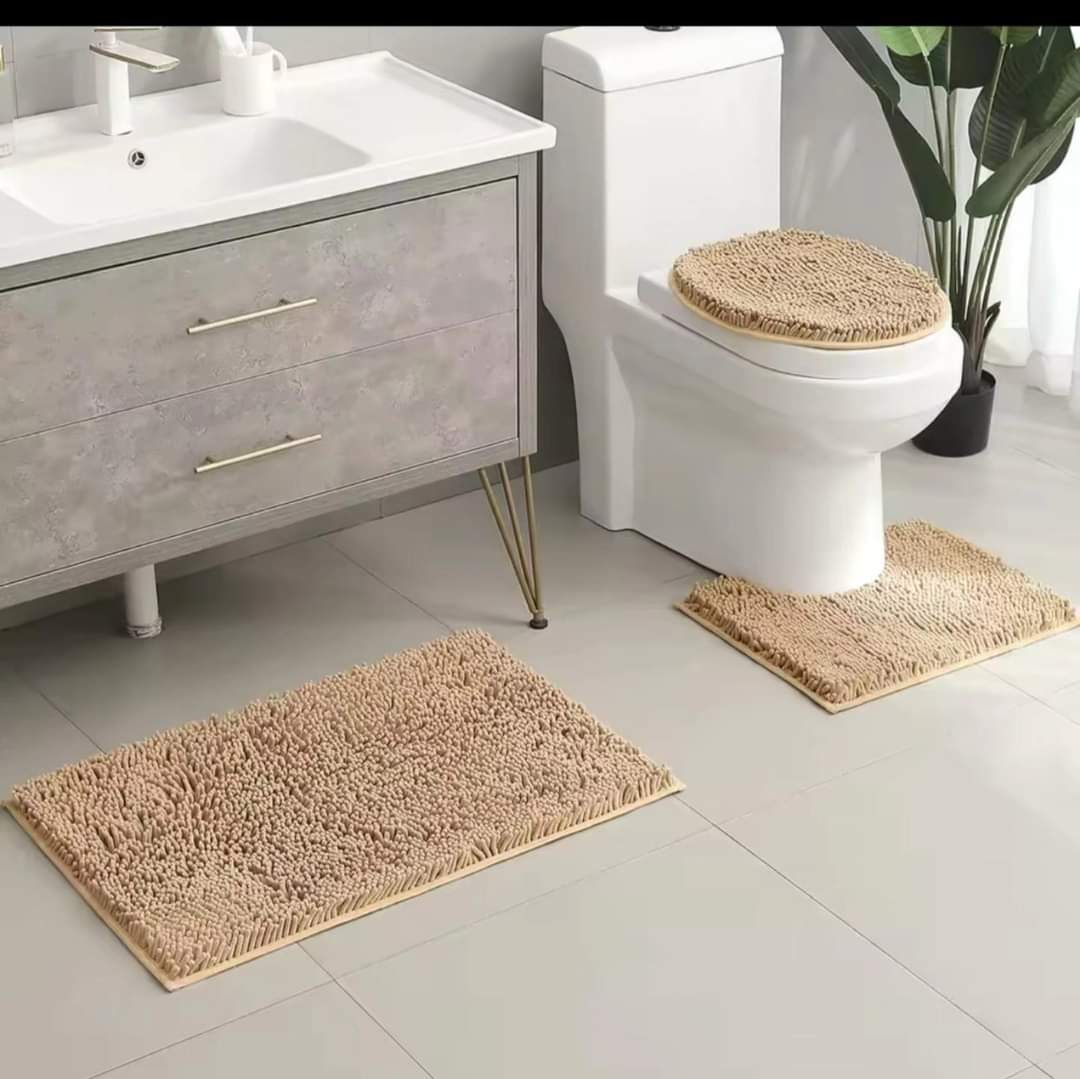 3 in 1 toilet mat set