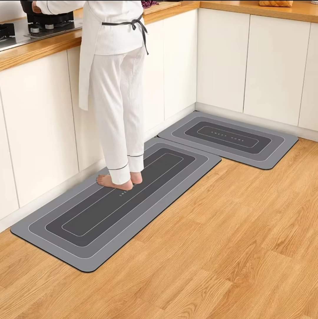 Rubber bottom kitchen mats