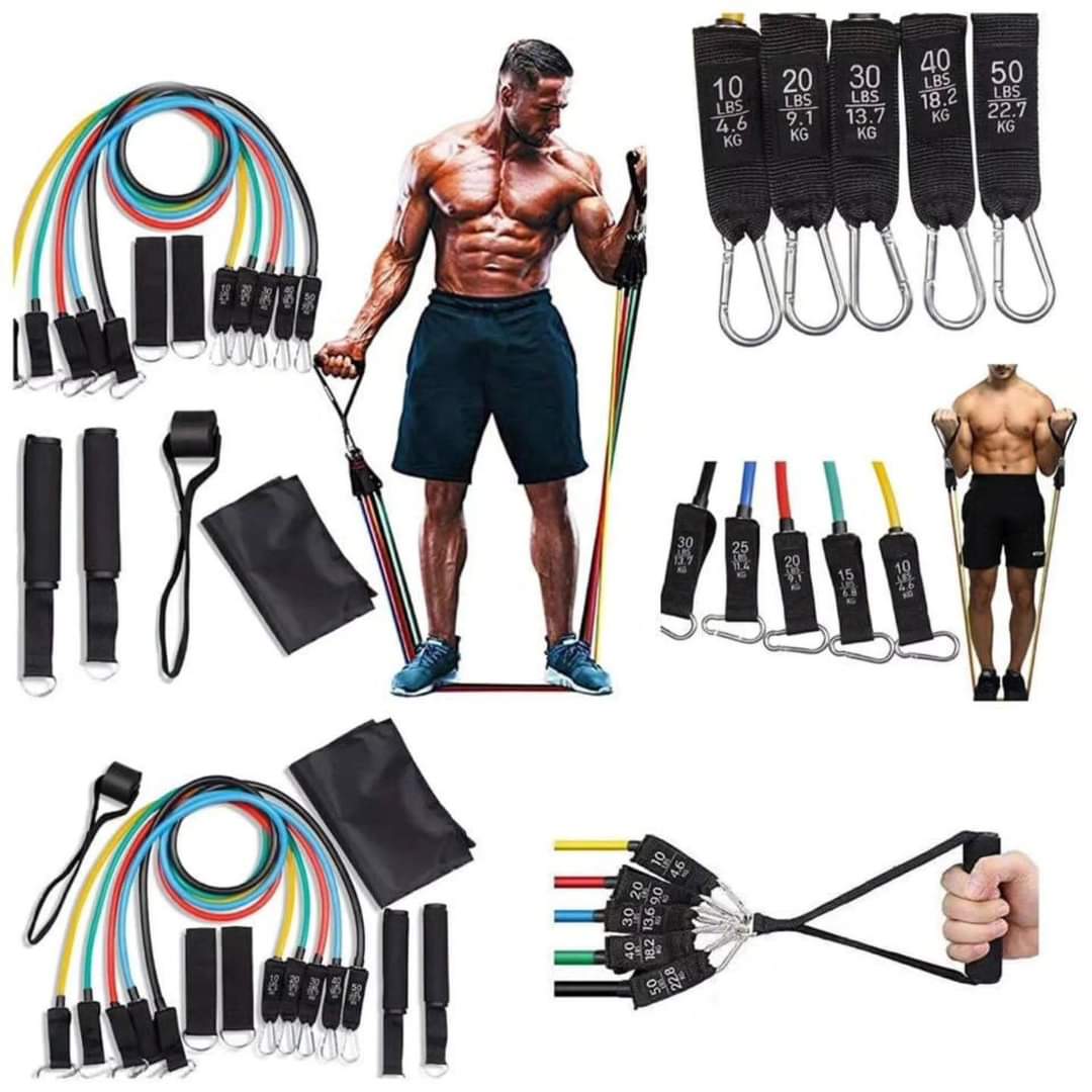 11pcs Resistance pull up band set Black Nov