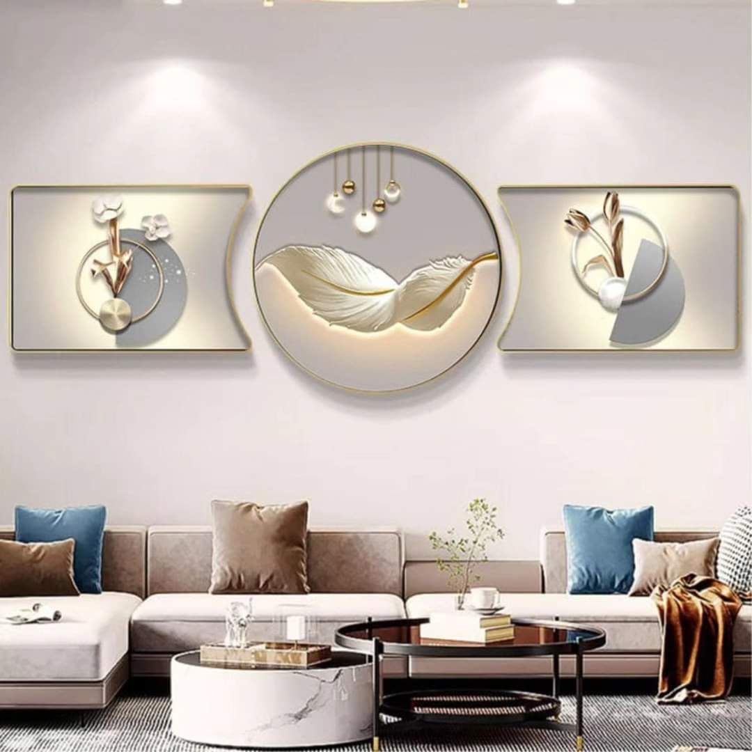 3Pcs Porcelain painting