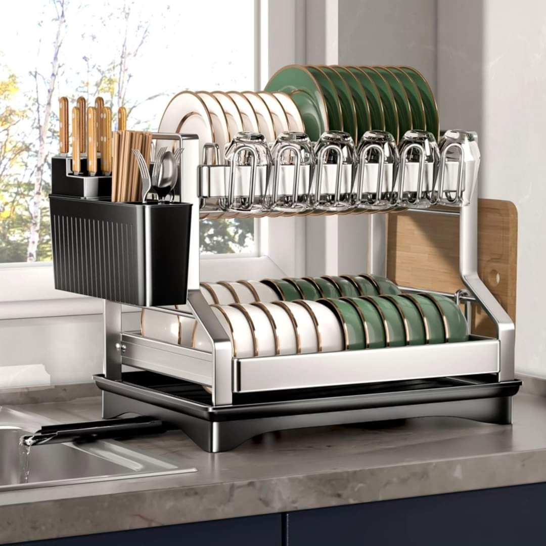 2 Tier Kitchen Dish Rack