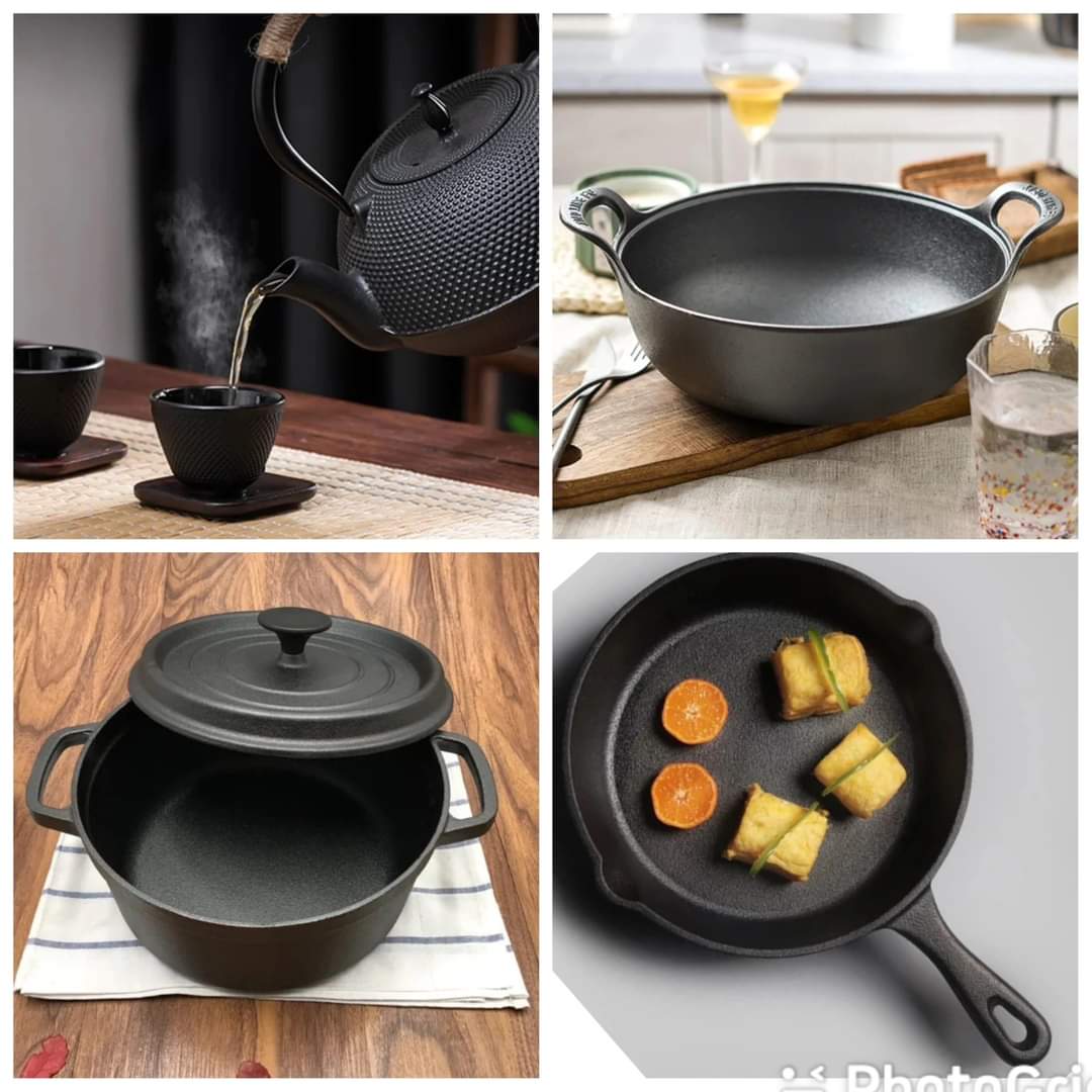 Cast iron cookware set