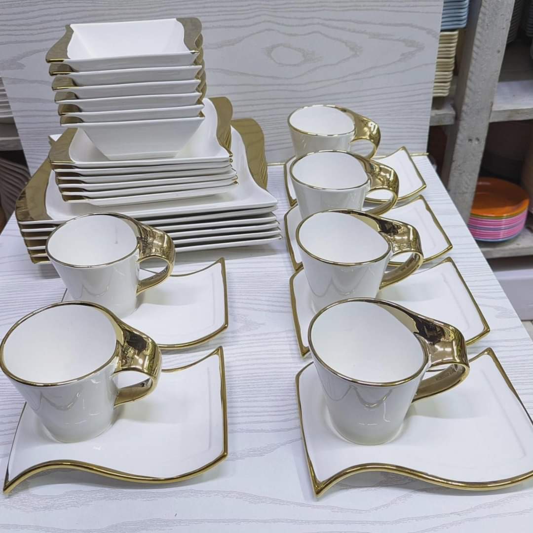 30Pcs Gold Dinner Set