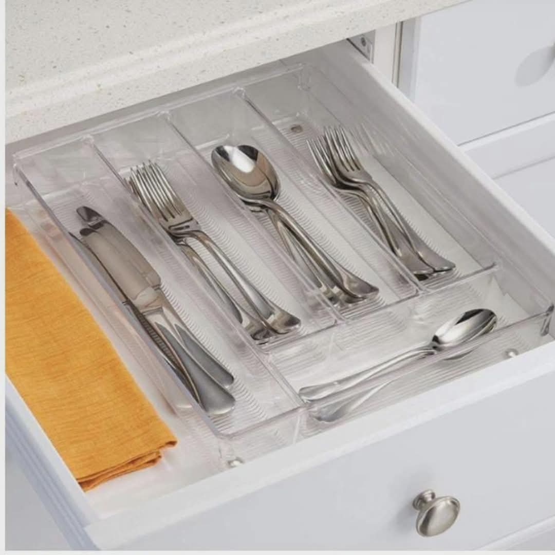 Acrylic cutlery organiser