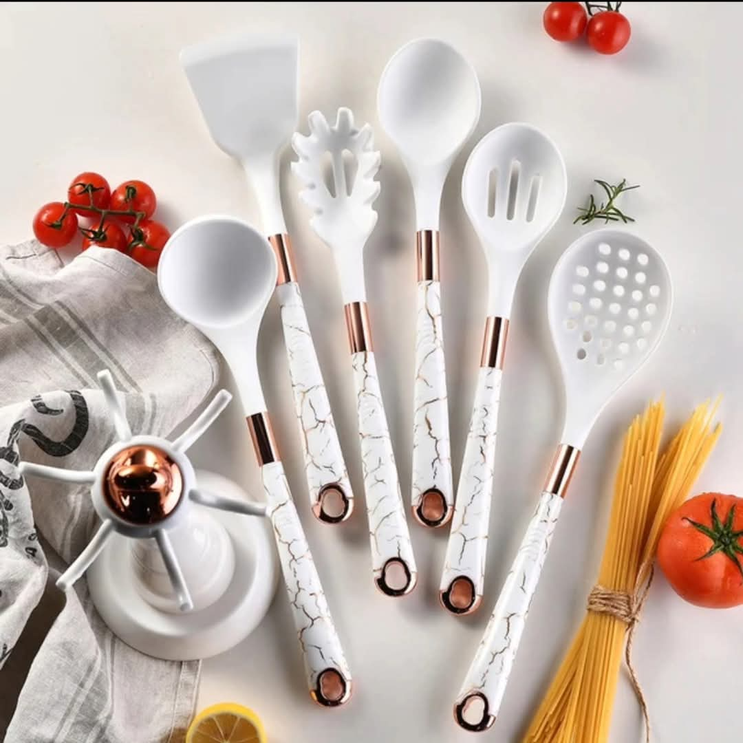 7pcs Silicone spoon set