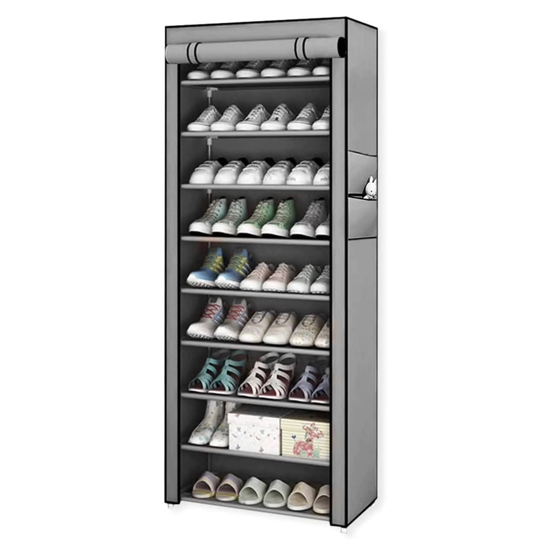 10 layer  zipper shoe cabinet