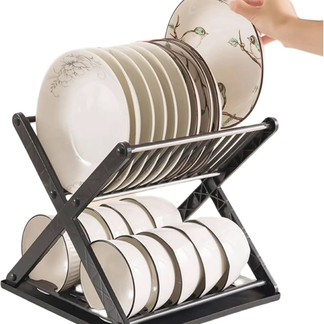 Foldable Dish Drainer Rack