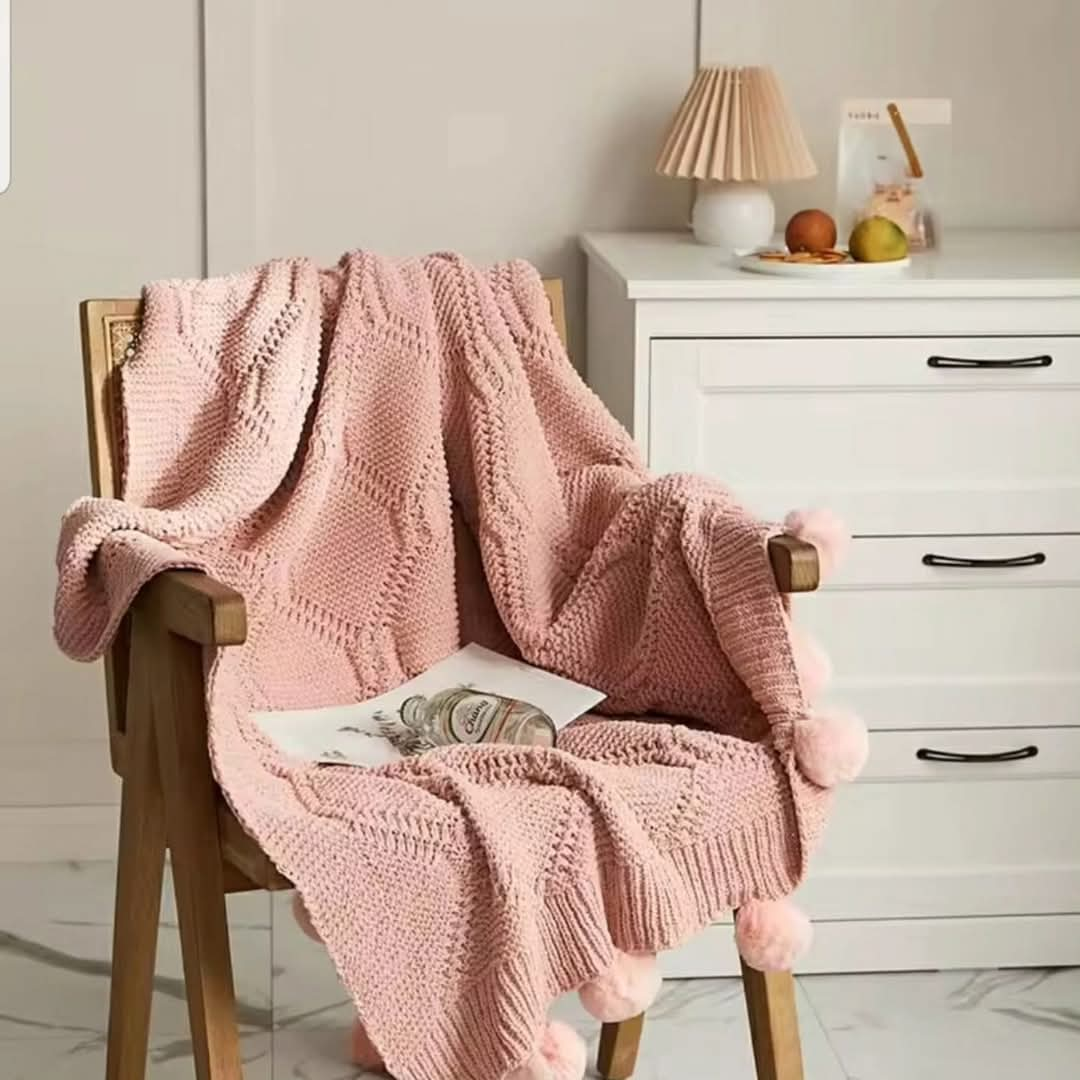 Knitted Throw Blanket