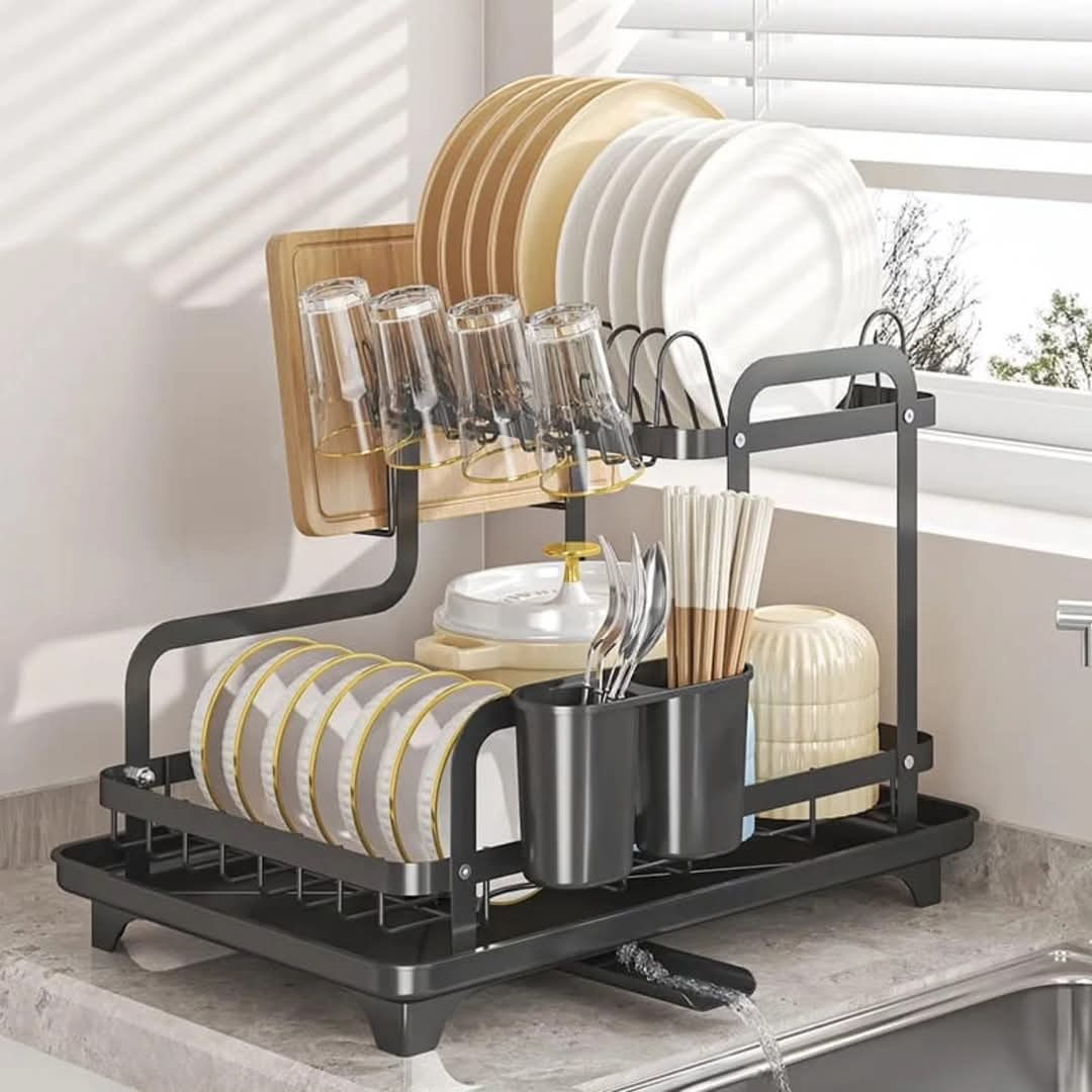 2 Tier Dish Drying Rack