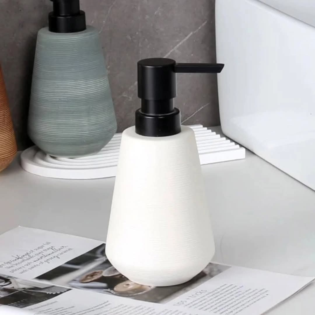 Ceramic soap dispenser