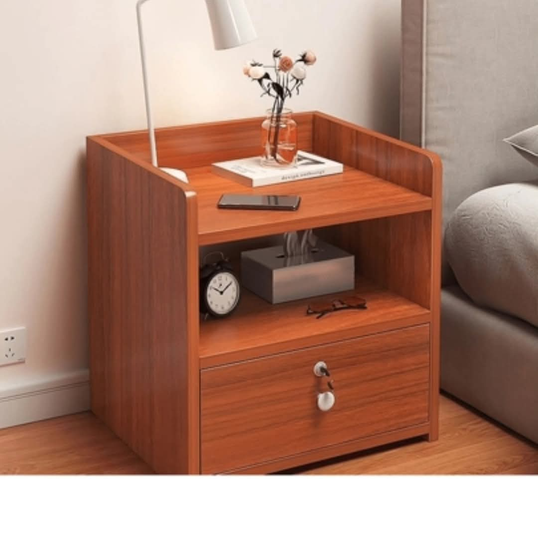 Bedside storage with locker