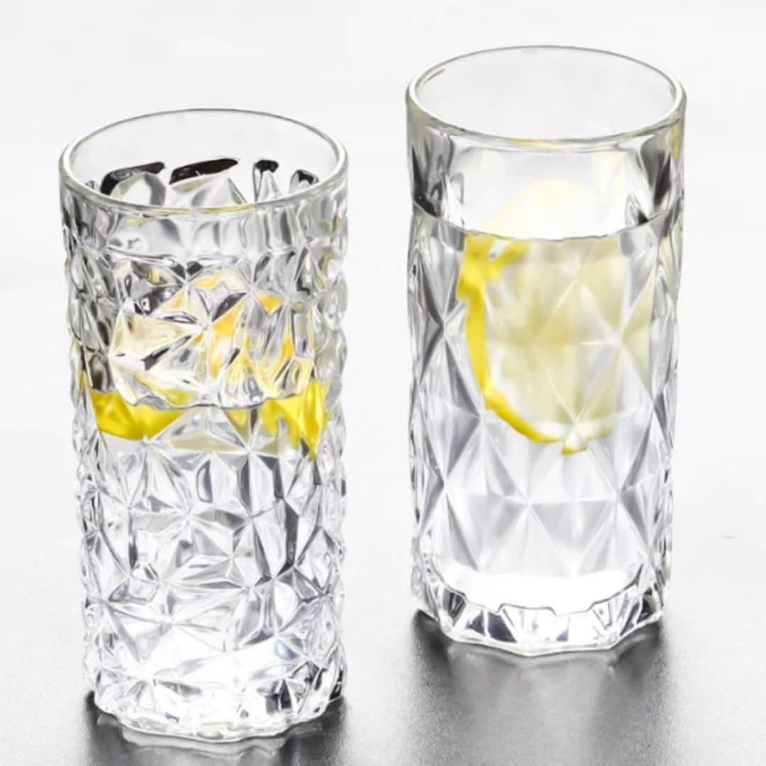 6Pcs High Ball Heavy Glasses