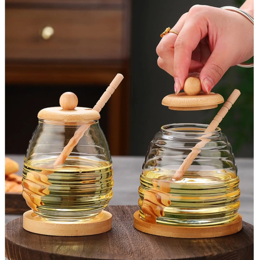 Glass Honey Storage Jar