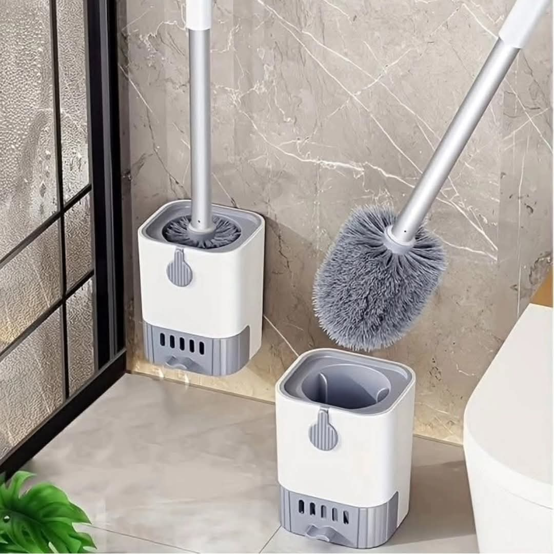 Wall mounted toilet cleaning brush