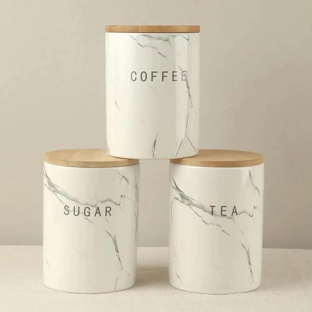 3pcs Ceramic Canister