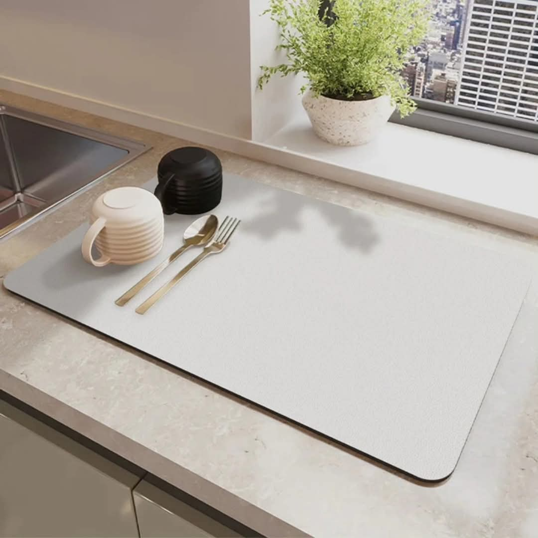 Sink drainage mat