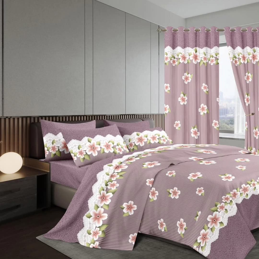 7pcs woolen curtains duvets