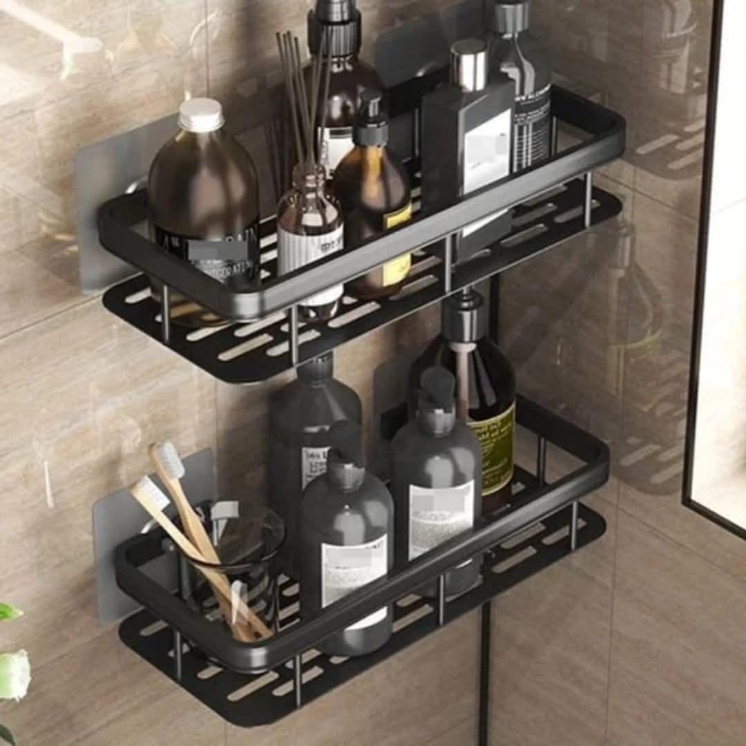 Double bathroom racks 2pcs