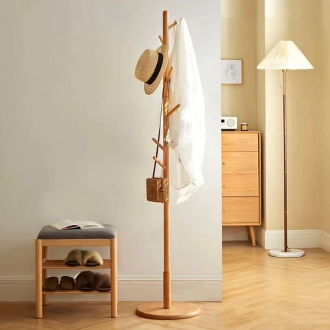 Wooden Coat Hanging Stand