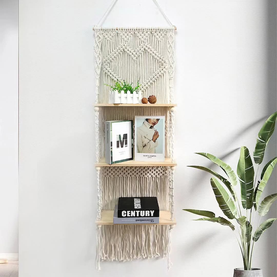 3 Tier Wall Hanging Floating shelves