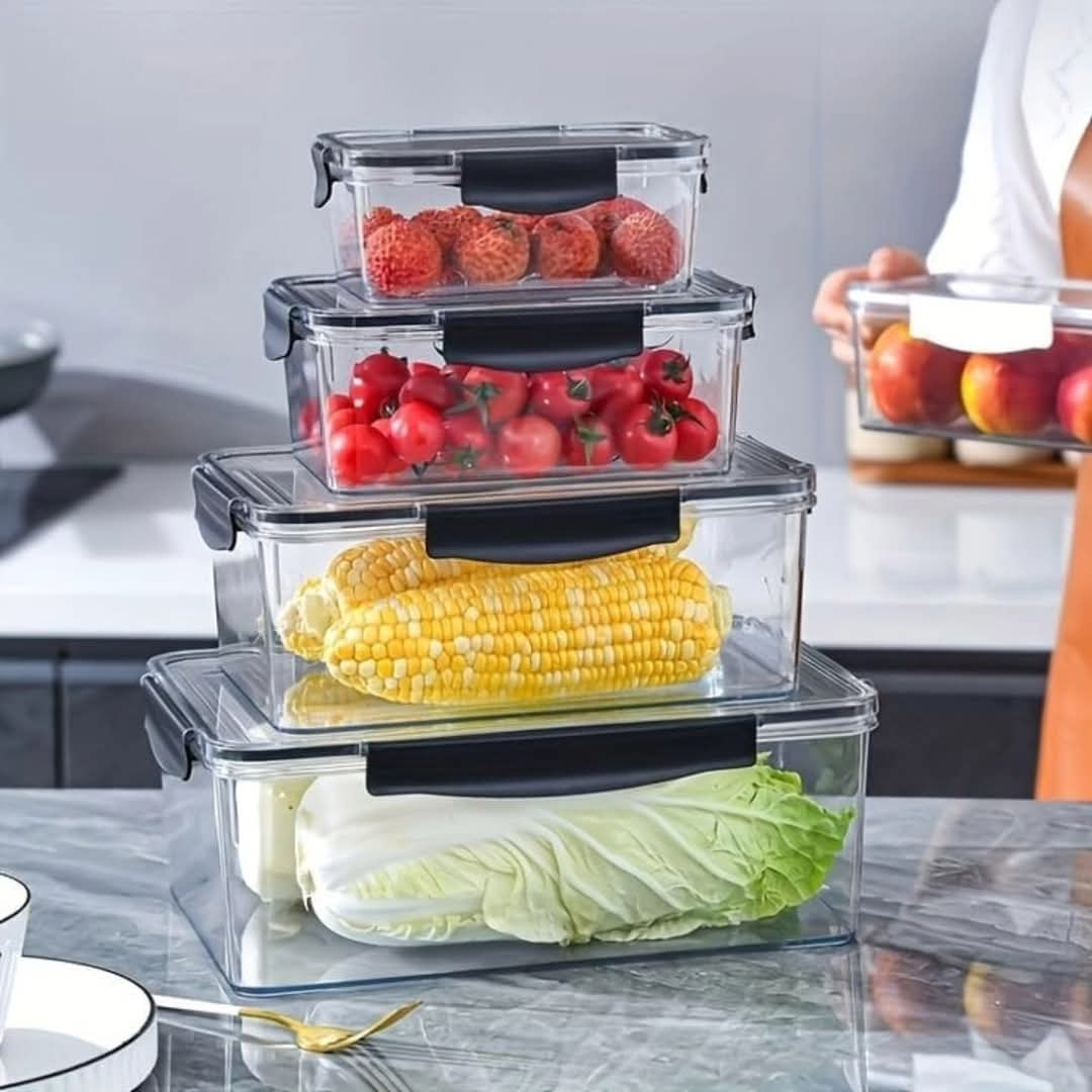 4pcs Set Transparent Containers