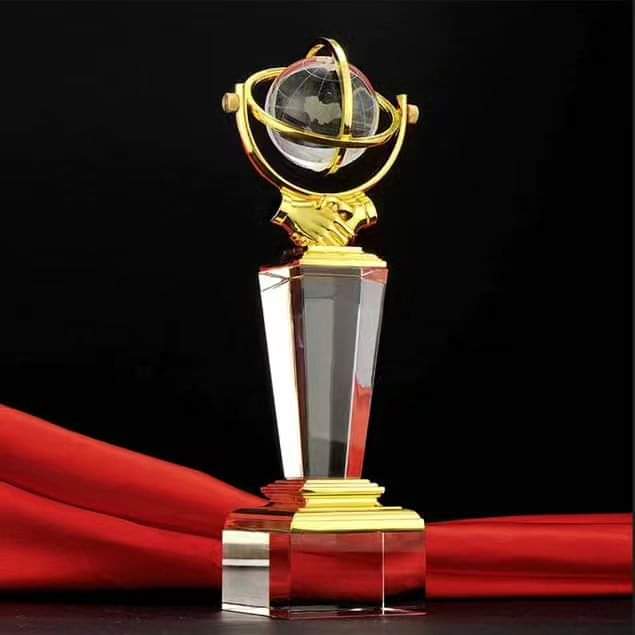 Crystal Winner Trophy Decor